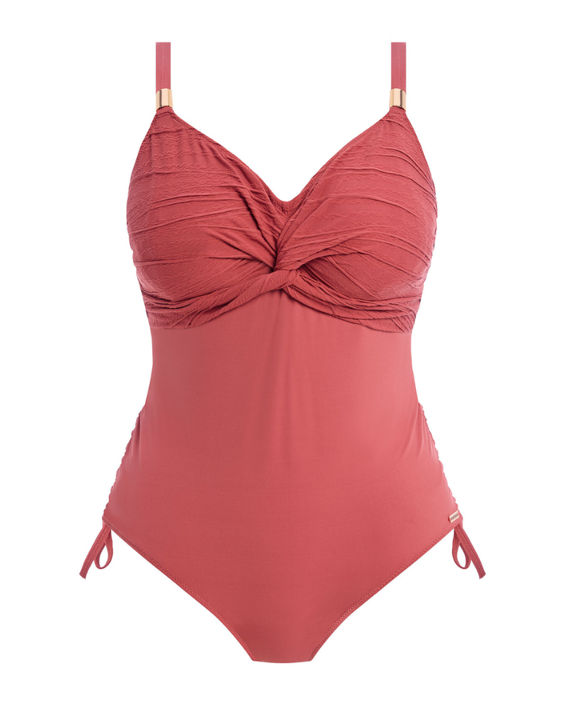 Fantasie 502231 Persian Rose Beach Waves Front Twist Underwire Swimsuit myselflingerie.com