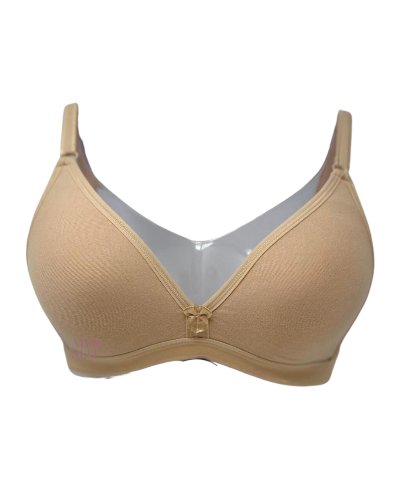 Cotton Touch 400 Nude  Beginner's Cotton Wire Free Bra myselflingerie.com