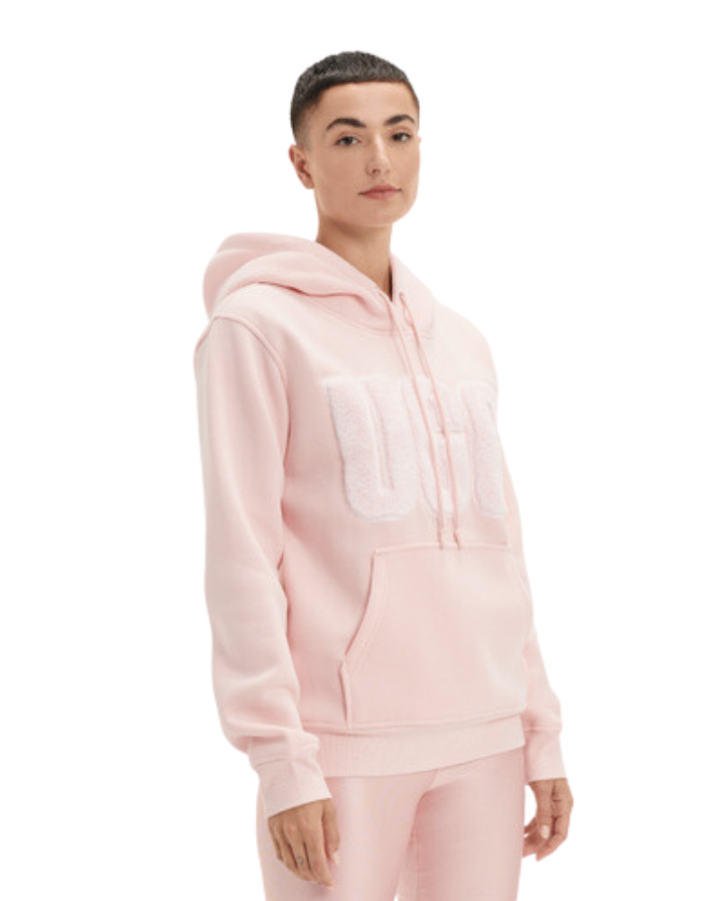 UGG 1121385 Lotus Blossom Rey Fuzzy Logo Hoodie myselflingerie.com
