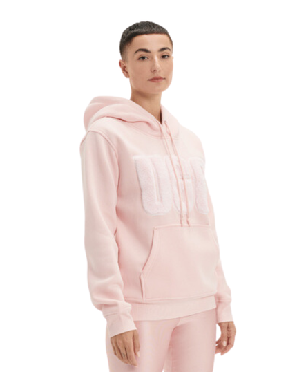 UGG 1121385 Lotus Blossom Rey Fuzzy Logo Hoodie myselflingerie.com