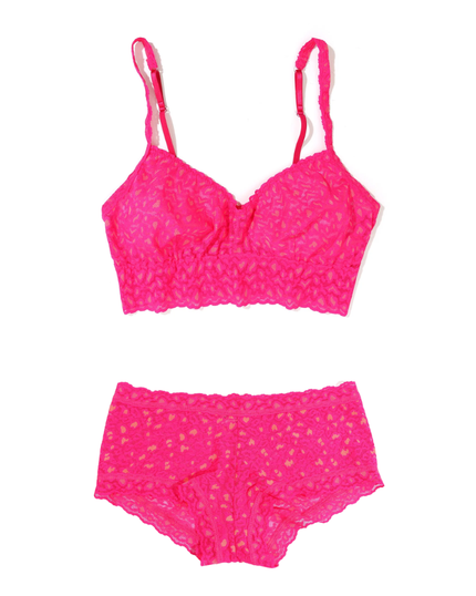 Hanky Panky 7J7271 + 7J1201 Siesta X Dye Leopard Bralette & Panty Set myselflingerie.com