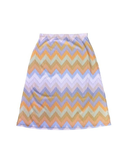 S23-APS-SC Sunset Chevron Print A-Line Swim Skirt