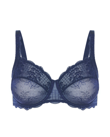 Simone Perele 12Z313 Bleu Cosmic Reve Lace Underwire Bra myselflingerie.com