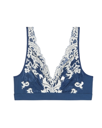 Wacoal 810322 Sargasso Sea/Egret Instant Icon Lace Wire Free Bralette myselflingerie.com