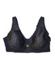 ABERGELE 4022 Black High Progress No Bulge Pearl Underwire Bra myselflingerie.com