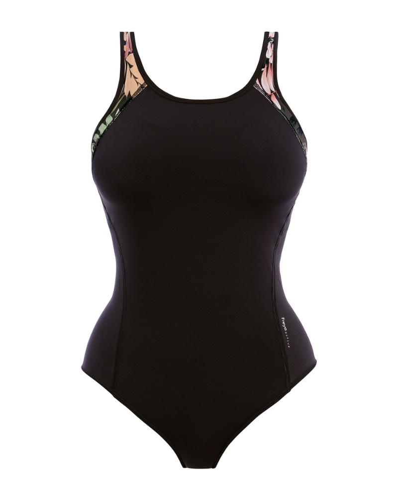 Freya 3969 Jungle Black Freestyle Underwire Swimsuit mysellfingerie.com