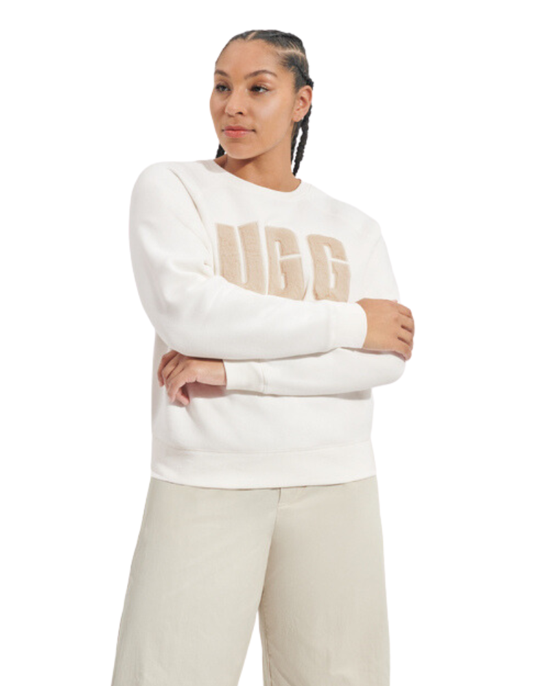 Fuzzy crew neck sweatshirt cheap