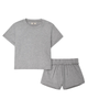 UGG 1136910 Grey Heather Aniyah Pajamas Shorts Set myselflingerie.com