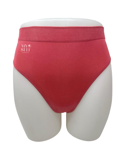 Wacoal 834175 Garnet Rose B-Smooth Seamless Hi Cut Brief myselflingerie.com