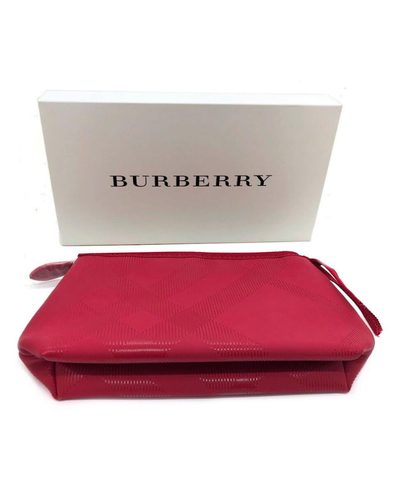 Burberry Red Small Zippered Pouch in Gift Box – myselflingerie.com