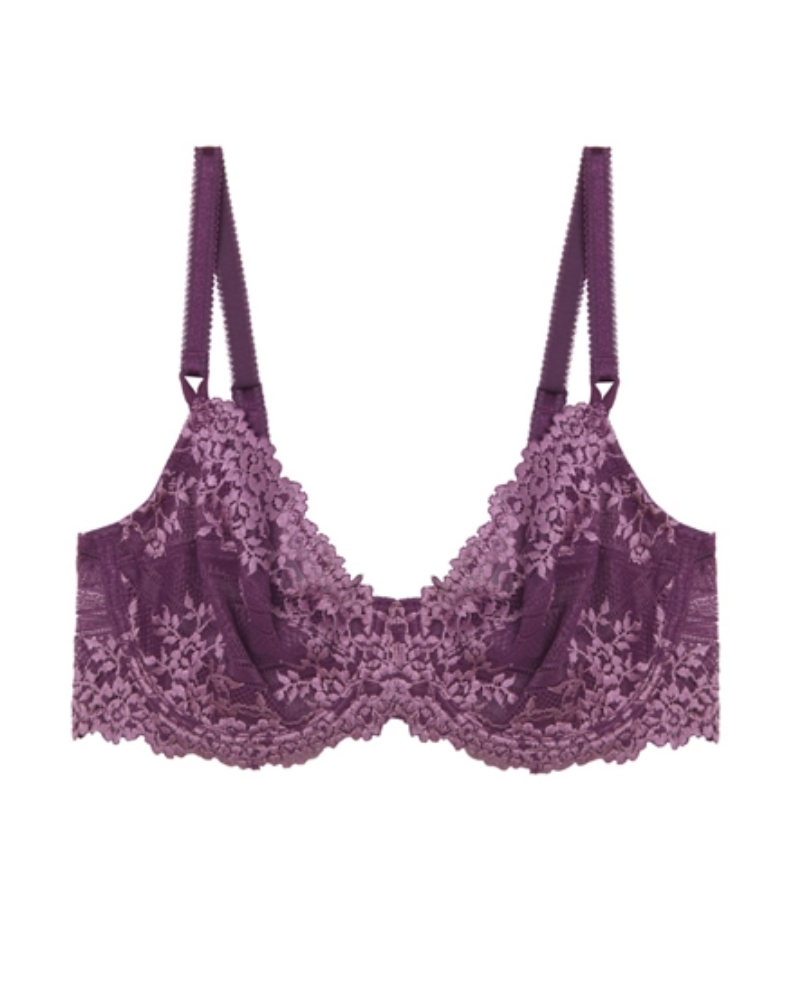 65191 Italian Plum/Valerian Embrace Lace Underwire Bra