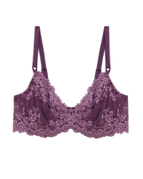 Wacoal Italian Plum/Valerian Embrace Lace Underwire Bra