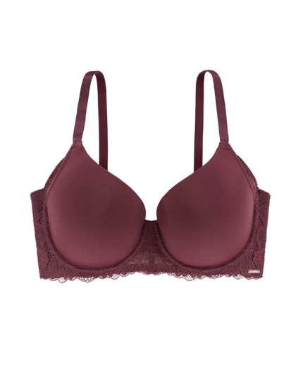 Dorina FXTT0013 Wine Avery Molded Underwire Bra myselflingerie.com