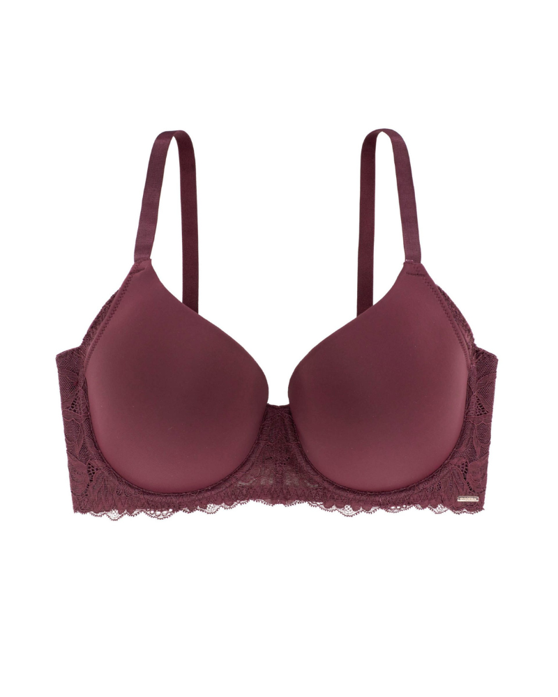 Dorina FXTT0013 Wine Avery Molded Underwire Bra myselflingerie.com