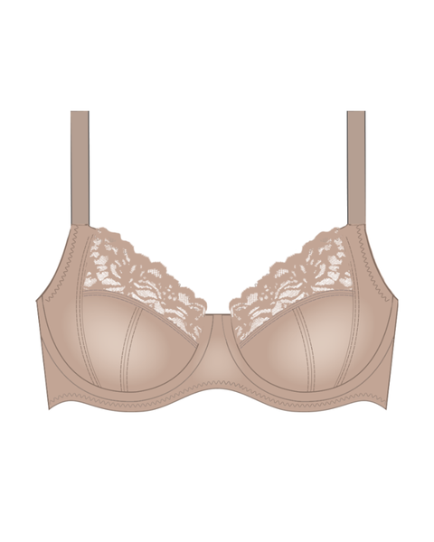 Gemsli BR0018 Sand Classic Cut & Sew Underwire Bra – myselflingerie.com