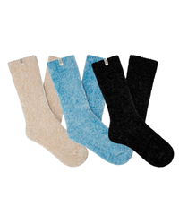 UGG 1123776 Leda Sparkle 3 Pack Socks Gift Set myselflingerie.com