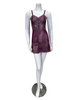 Wacoal 814191 Italian Plum/Valerian Embrace Lace Chemise myselflingerie.com