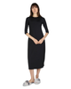 Me Moi CSP504-48 Black Bonded 3/4 Sleeve Shell Dress 48