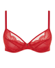Chantelle 12N1 Scarlet Midnight Flowers Underwire Bra myselflingerie.com