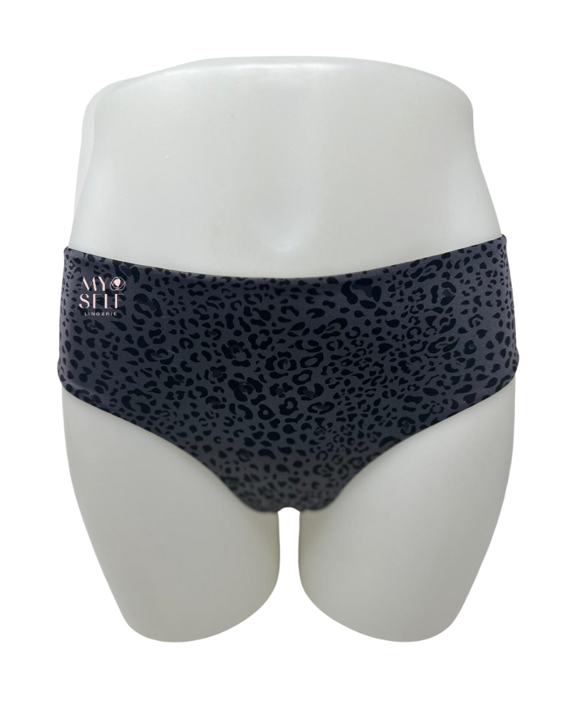 Rosa Faia 1360 Anthracite Leopard Print Hi Waist Brief myselflingerie.com