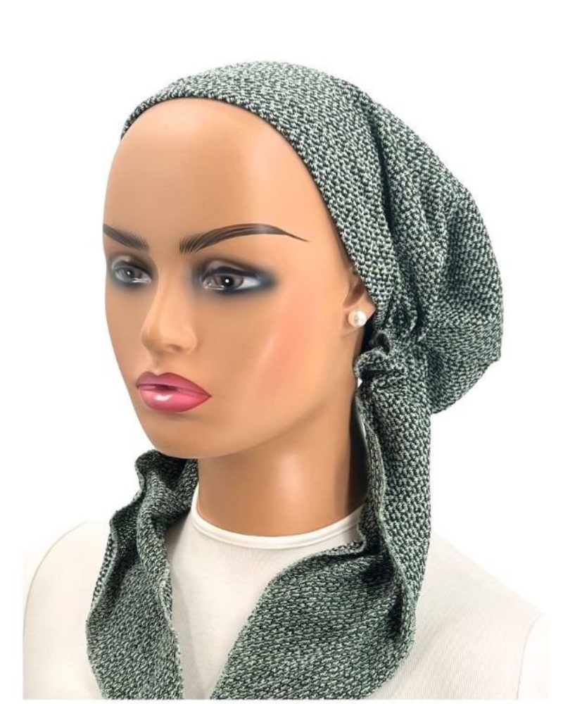 Ahead P2154-23 Spruce Green Multi Terry Pre-Tied Bandanna myselflingerie.com