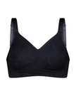100-711 Black Evelyn Seamless Minimizer Wire Free Bra