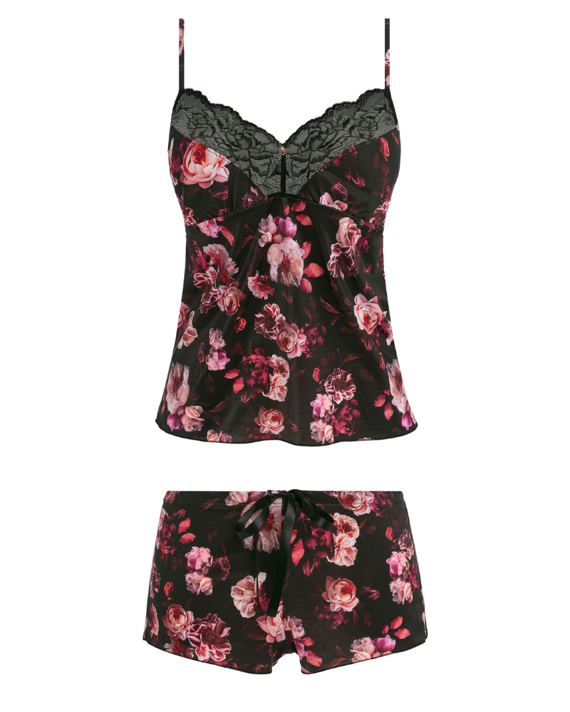 Fantasie FL100792+781 Black Pippa Camisole & French Knicker Set myselflingerie.com