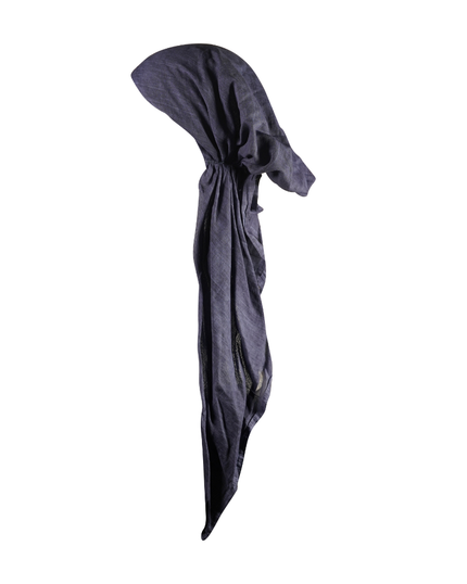 Revaz HS504H Navy Heathered Adjustable Pre-Tied Bandanna with Velvet Grip myselflingerie.com