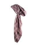 Revaz HS509M Mauve Abstract Lines Adjustable Pre-Tied Bandanna with Velvet Grip myselflingerie.com