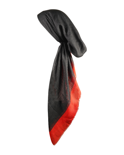 Revaz HS505A/L Black/Red Border Adjustable Pre-Tied Bandanna with Velvet Grip myselflingerie.com