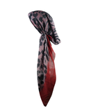 Revaz Red Large Leopard Adjustable Pre-Tied Bandanna with Velvet Grip