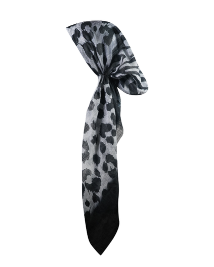 Revaz HS520A Black Large Leopard Adjustable Pre-Tied Bandanna with Velvet Grip myselflingerie.com