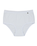 Buttermint White Lace Trimmed Cotton Hipsters 3 Pack