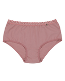Buttermint BU501DP Dusty Pink Lace Trimmed Cotton Hipsters 3 Pack myselflingerie.com
