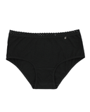 Buttermint Black Lace Trimmed Cotton Hipsters 3 Pack