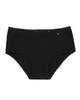 Buttermint BU501BK Black Lace Trimmed Cotton Hipsters 3 Pack myselflingerie.com
