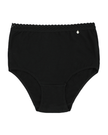 Buttermint BU401BK Black Lace Trimmed Cotton Briefs 3 Pack myselflingerie.com