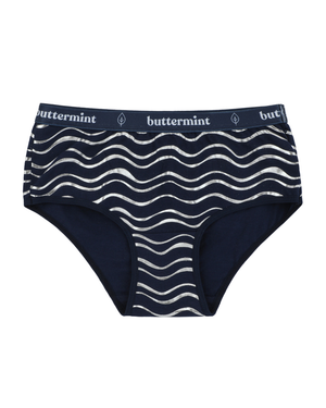 Buttermint Silver Waves Denim Cotton Teen Hipsters 3 Pack