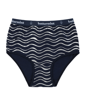 Buttermint Silver Waves Denim Cotton Teen Briefs 3 Pack