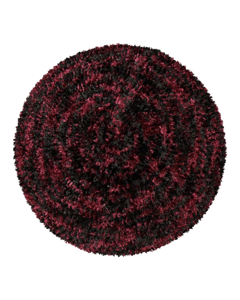 Two Tone Unlined Black/Burgundy Chenille