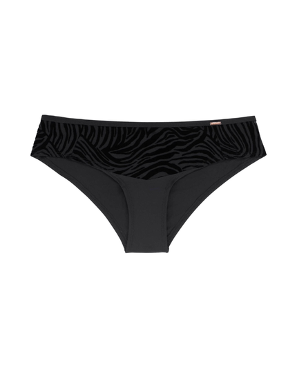 Dorina FXCH0008 Black Velvet Zebra Stripes Bikini myselflingerie.com