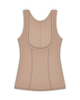 Gemsli SW0062 Beige Open Bust Powermesh Camisole myselflingerie.com