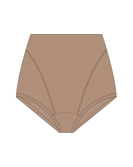Gemsli SW0064 Beige Powermesh Control Brief myselflingerie.com