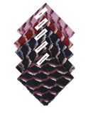 Lizi Headwear ARIBU Burgundy Ripple Print Pre-Tied Bandanna with Velvet Grip myselflingerie.com