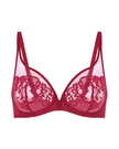 Simone Perele 15C319 Lipstick Saga Sheer Plunge Underwire Bra myselflingerie.com