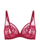 Simone Perele 15C319 Lipstick Saga Sheer Plunge Underwire Bra myselflingerie.com