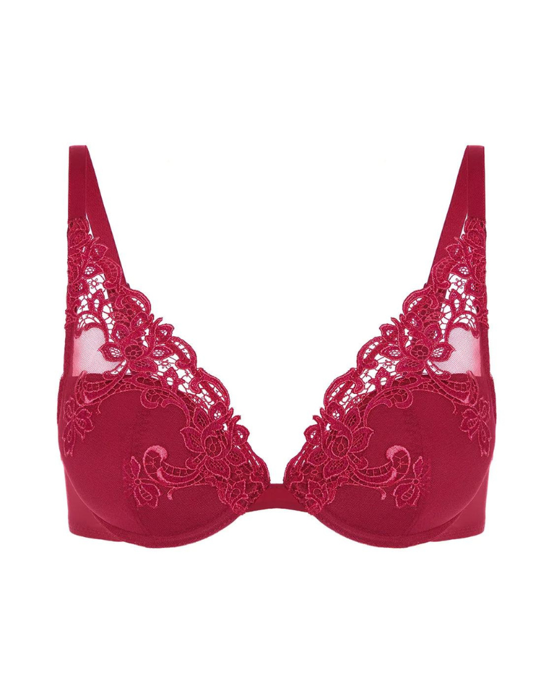  Simone Perele 15C347 Lipstick Saga Push Up Underwire Bra myselflingerie.com