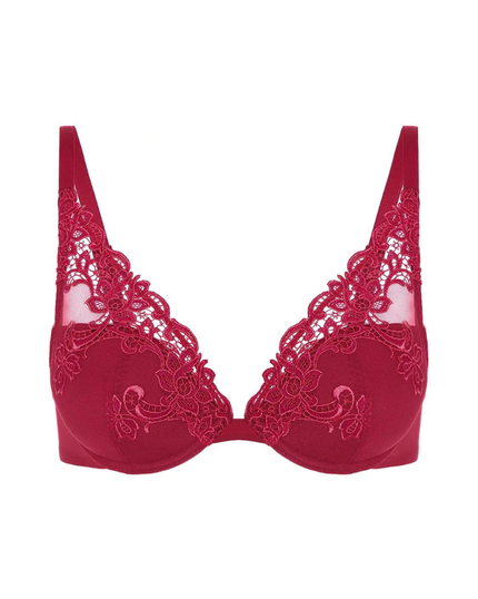  Simone Perele 15C347 Lipstick Saga Push Up Underwire Bra myselflingerie.com