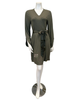 Fleur't 6312 Dusty Olive Whisper Pointelle Modal Short Morning Robe myselflingerie.com