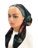 Ahead Multicolor Fall Leaves Pre-Tied Bandanna